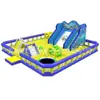 Atividades ao ar livre com piscina de bolinhas adereços de parque grande Castelo infantil castelo transparente ao ar livre escorregador de bolo pula-pula