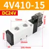 Válvula Solenoide Airtac 4V210-08/310/410 Válvula de Control de Aire de Dos Posiciones y Cinco Vías para Reversión de Cilindro Neumático
