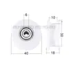 Rodamientos con Recubrimiento de Plástico 608 Rodillo con Ranura 624U Polea para Puertas y Ventanas Deslizantes 625 Ranura de Eub de Nylon Fabricante 626