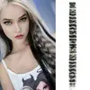 Extensiones de Cabello Europeas y Americanas de Comercio Exterior Clip-In Sin Costuras Estampado de Leopardo, Mechones de Cabello de Colores, Mechas, Teñido para Colgar en la Oreja, Mechones Falsos de Colores, Invisibles Sin Costuras