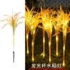 Espigas de Trigo Brillantes Luces LED Impermeables para Exteriores con Sensor Luces Decorativas para Parque Luces de Jardín con Enchufe al Suelo Luces para Césped Luces de Paisaje Trigo