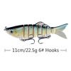 Nuevo mejor vendedor de Amazon señuelo de pesca multi-sección para carpa 11cm/22.5g minopo suministros de pesca