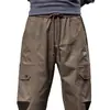 Pantalones Casuales para Hombre Otoño Sueltos Deportivos Ropa de Trabajo Pantalones Marca de Moda Estilo Americano Pierna Recta Pantalones Haren Pantalones Rectos
