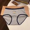 Ropa interior de oso británico para mujer, algodón puro, cintura media, algodón 10A, antibacteriana, entrepierna extendida, talla grande para niñas, categoría a, algodón, venta al por mayor para mujer