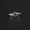 En stock venta al por mayor anillo de plata 925 seis garras con ocho corazones y ocho flechas color D color anillo de diamante Mosan para mujer anillo de diamante brillante anillo de boda