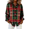 Camisa Impresa 3D de Navidad 2025 Manga Larga Más Vendida Copo de Nieve Fiesta Manga Larga Moda para Mujer Top Cárdigan