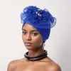 Sombrero de Flor Grande con Volantes Laterales Más Vendido de Amazon para Bodas y Fiestas, Sombrero Africano de Moda y de Alta Gama