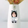 Llavero de doble cara con respaldo blanco de acrílico de Rainie Yang, colgante para bolsa de apoyo de fans, colgante para mochila, mercancía de celebridad, diseño personalizado disponible