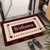 Alfombrillas Americanas de Letras Más Vendidas, Alfombrillas de Terciopelo de Cristal Fáciles de Cuidar, Decoración para la Entrada Principal del Hogar, Antideslizantes, Absorbentes de Agua y Resistentes a la Suciedad