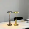Luminária de Mesa para Bar e Restaurante Modelo Novo Transfronteiriça Carregamento USB Luz de Ambiente LED Luminária de Mesa de Hotel de Metal Luz de Ambiente Regulável