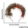 Diadema de decoración navideña transfronteriza, accesorio para foto de disfraz de fiesta navideña, diadema de copo de nieve, baya, hoja y cinta