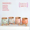Maceta para pulgar suculenta mini mini maceta para pulgar maceta de cerámica para flores suculentas planta creativa flor pequeña Ma Long mesa Mai Tai Bao