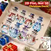Venda Quente 8 Peças Natal Halloween Novidade Enfeites de Madeira para Pendurar Balão de Ar Quente Papai Noel Decoração de Casa Cozinha
