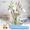 Jarrón de flores acrílico transfronterizo para decoración de interiores, creativo, con diseño de lirio rosa, para sala de estar, hidropónico, para bodas