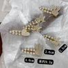 Ins Pearl Flower Bunny Hairpin Female Bangs Duckbill Clip Temperamento Sweet Side Metal Broken Hair Clip