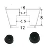 Mesa, Silla, Mueble, Almohadilla Elevadora, Base de Goma Antideslizante para Pie, Pie de Máquina de Instrumentos, Caja Eléctrica de Máquina-Herramienta, Amortiguador de Plástico Absorbente de Impactos