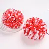 Cabezas de Crisantemo Esféricas Simuladas, Suministros para el Día de Muertos, Crisantemos de Bola para Escenas Sacrificiales, Flores Artificiales Decorativas, Crisantemos de Mil Capas Bicolor