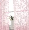 Cortinas Transparentes Florales Color Crema, Tela de Pantalla para Ventana para Sala de Estar, Dormitorio, Estudio, Versátil, Permiten el Paso de la Luz pero No Son Transparentes