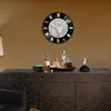 Popular online popular moderno simples redondo moda decoração quarto japonês silencioso relógio de parede relógio
