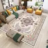 Tapete de Luxo Leve Estilo Americano Estilo Étnico Sala de Estar Tapete de Cabeceira Retro Persa Almofada para Sofá de Mesa de Café Casa de Hóspedes Tapete de Quarto