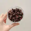 Elásticos de Borracha Descartáveis Pretos para Crianças, Xuxinhas de Cabelo para Meninas que Não Danificam o Cabelo, Cordões Pequenos de Cabelo para Prender o Cabelo, Elásticos de Cabelo de Alta Elasticidade e Duráveis