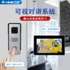 Timbre de video walkie-talkie desbloqueo con cable teléfono carcasa metálica impermeable duradero llamada llamada al teléfono interior