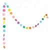 Guirnalda de banderas redondas de colores para decoración de escena y accesorios para fotos de la fiesta del primer cumpleaños del bebé al por mayor