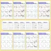 Pegatinas de Referencia para Pintar Expresiones de Chica OC PVC Dibujos Animados Lindos Creativas para Diario Notebook Decoración de Escritorio Pegatinas