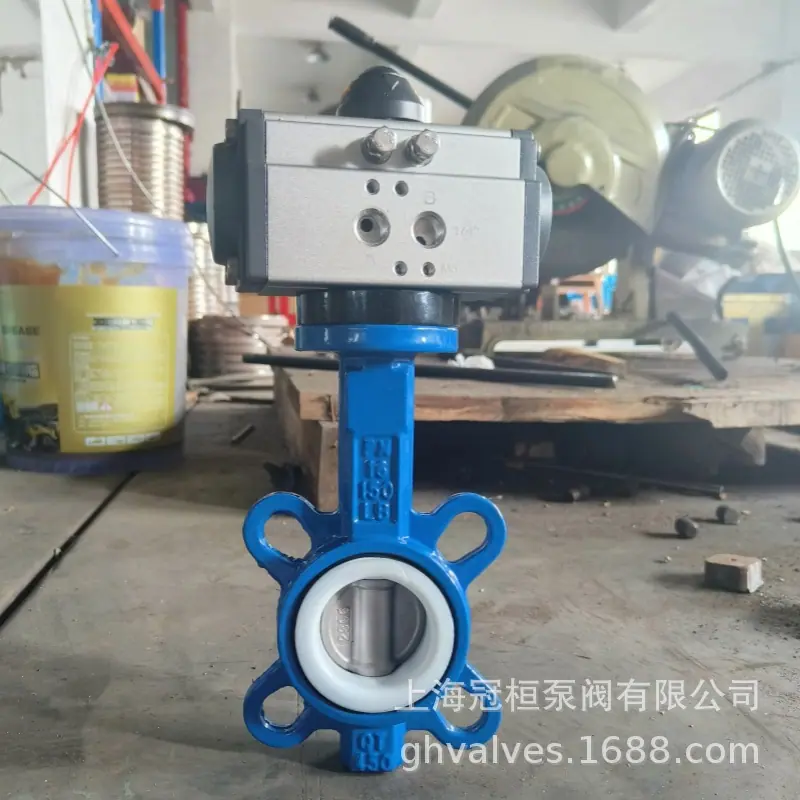 D671F气动衬氟蝶阀