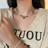 Nuevo collar de ágata de concha china para mujer, ligero y lujoso, con cuentas de piedra natural, moderno y combinable, de alta gama.