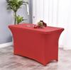 Mantel elástico transfronterizo de 1,2 m y 1,8 m para actividades al aire libre, bodas, hoteles, manteles rectangulares elásticos, manteles de comercio exterior