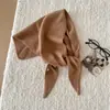 Bufanda Triángulo de Punto 100% Lana Australiana Pura Pañuelo para la Cabeza de Mujer Bufanda en Capas Casual Cálida Versátil Chal