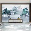 Papel Tapiz de Pared de Fondo para TV 2025 Nuevo Mural Chinoiserie Oficina Estudio Paisaje Sala de Estar Revestimiento de Pared 18D Revestimiento de Pared