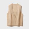 Chaleco de primavera y otoño para mujer, suéter de lana a la moda, chaleco de punto apilado, nuevo chaleco coreano de cachemira sin mangas, chaleco de invierno