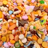 Bolsas de la Suerte en Miniatura con Todo Tipo de Juguetes de Comida Realista, Materiales para Decoración con Pegamento de Crema DIY al por Mayor, Accesorios de Resina