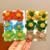 Diadema de Flores Nuevo Estilo 2025 Goma para el Pelo de Niña Cuerda para el Pelo Nueva de Otoño e Invierno para Niñas Adorno para la Cabeza Diadema Coreana para Niños