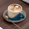 Taza de Café de Cerámica Horneada a Alta Temperatura Personalizada Alta Apariencia Taza para el Té de la Tarde Taza de Café de Regalo Recuerdo de Evento Logo