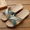 Sandalias y pantuflas para el hogar para mujer, primavera y otoño, verano, ratán, paja, interior, hogar, lino, antideslizantes, sin olor, pies, cuatro estaciones, venta al por mayor para hombres