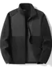 26 Chaqueta de Polar Nueva de Otoño con Cuello Alto para Hombre, Polar Densa Ultra Gruesa de 510g, Abrigo Cálido de Polar Polar, Logo Personalizado para Viajero