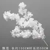 Flor artificial blanca Mori flor de seda blanca lechosa flor de techo suave para salón de bodas peonía rosa nieve