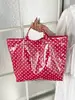 Bolsa Tote Grande Capacidade Feminina Verão Bolinhas Estilo Coreano PVC Transparente Bolsa de Geléia para Trabalho e Deslocamento Bolsa de Mão Feminina