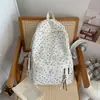 Mochila Versátil com Laço Estilo Coreano Ins Fashion para Mulheres, Design de Nicho, Mochila Escolar Estudantil de Grande Capacidade, Mochila Casual