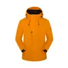 Chaqueta de Montañismo para Exteriores con Capucha, de una Sola Capa, Cortavientos e Impermeable, para Hombre y Mujer, Logo Estampado