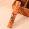 Estojo de Lápis Criativo Vintage Mapa do Tesouro Personalizado Couro PU Grande Capacidade Bolsa de Lápis Rolo Caixa de Papelaria Fofa Simples