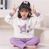 Pijamas para Niñas Otoño e Invierno Engrosado Algodón Aire 2025 Nuevo Ropa de Casa para Niñas Princesa Linda Ropa Exterior