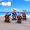 Suministro Directo de Fábrica Piratas Nórdicos Artesanías de Resina Marina Adornos Juego Psicológico de Mesa de Arena