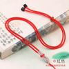 Cordón colgante Wenwan con cuerda de joyería de Buda de ágata de jade, cuerda de collar ajustable tejida para hombres y mujeres, venta al por mayor