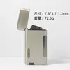 Ld320 Isqueiro Criativo com Chama Lateral, Chama Dupla e Chama Reta, Portátil, Câmara de Gás Visível, Acendedor à Prova de Vento, Acessório para Fumar