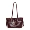Nuevo Producto 2026: Mismo Estilo que Yuezhi, Moderno y Versátil, Bolso Tote Vintage Desgastado de Contraste de Color, Bolso de Mano y Bolso de Hombro con Diseño Yuezhi