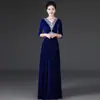 Ropa de Desempeño para Coro 2019 Nuevo Elegante Vestido de Noche para Mujer Delgado Largo Moderno Elegante Elegante Delgado Falda Larga
